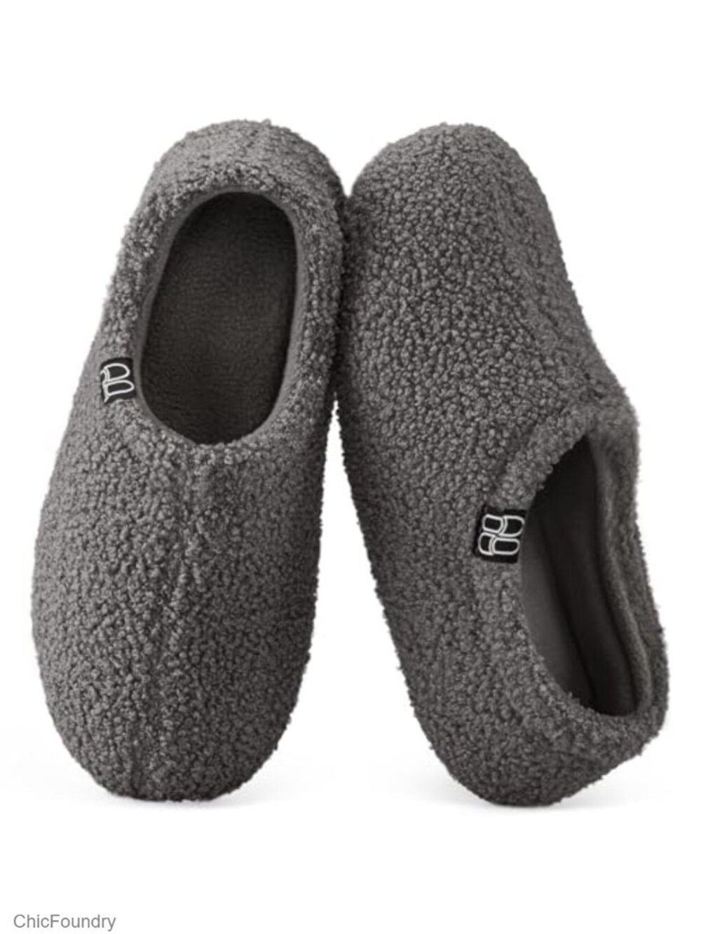 Fuzzy Curly Fur Fleece Lining Memory Foam Loafer Slippers
